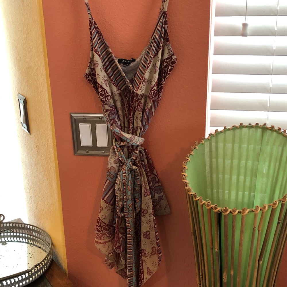 Bohemian Spaghetti Strap Shirt with Belt
